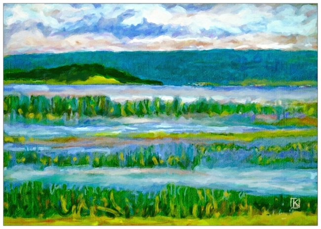 Au bord du lac, près de l'île - réf. CS18525DP