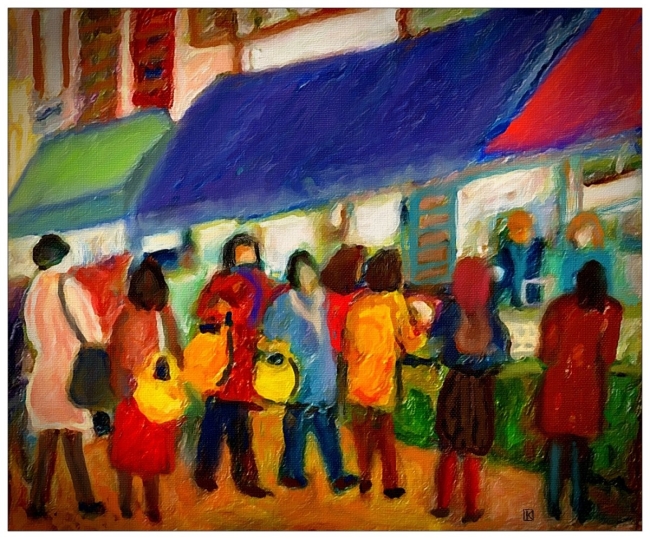 La frénésie des achats de Noël - 30725DP