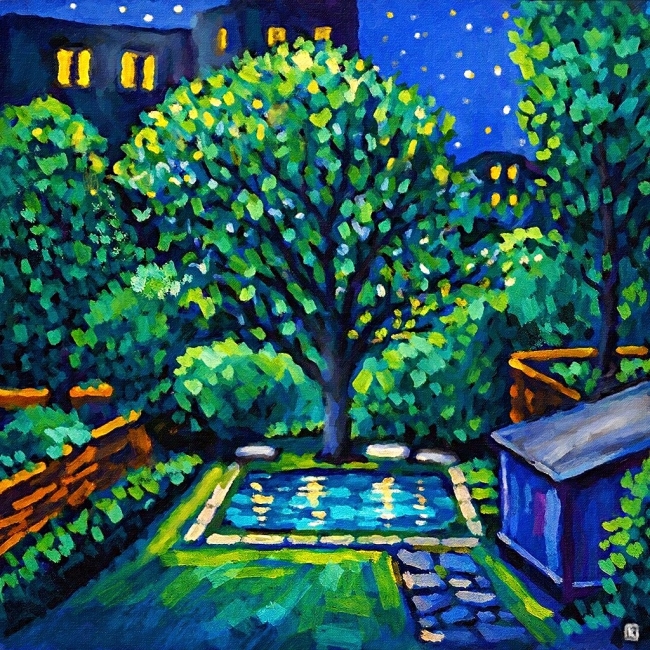 Nuit magique dans un jardin londonien - réf. CS2326DP