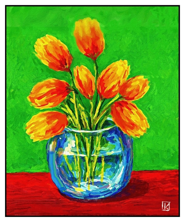 Tulipes dans un vase III - réf. CS2626DP