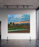 Lever du soleil sur le Seeland -  réf. CS4622 