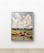 Paysage avec champs de lavande - Réf. CS4321